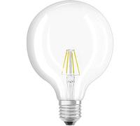 Osram Ampoule LED Filament Globe Culot E27 6,5W 220-240V Claire Blanc chaud 2700K – Lot de 1 pièce