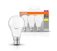 OSRAM Ampoule LED – Lot de 3, blanc chaud 2700 K, remplace 60 W, ampoules mates