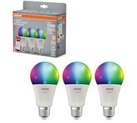 Osram Ampoule LED SMART+, forme d'ampoule A100 RGBW E27, pack de 3,