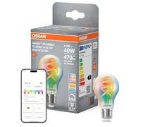 Osram Ampoule LED SMART+, forme d'ampoule A40 RGBW E27, filament, compatible Matter, contrôlable via application, multicolore, connexion Wi-Fi, 2 700-6 500 K