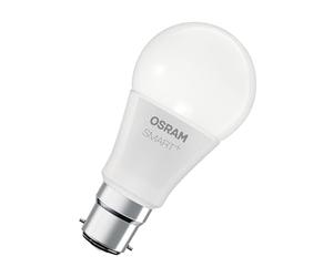 Osram Ampoule LED SMART+, forme d'ampoule A60 RGBW B22D, compatible avec Alexa et Google Home, blanc réglable, multicolore, Wi-Fi, design à filament