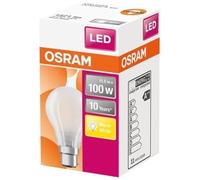 OSRAM HOMELIGHTING 4058075124684 LED CEE D (A - G) B22d forme de poire 11 W = 100 W blanc chaud (Ø x L) 60.0 mm x 104.0 mm 1 pc(s)