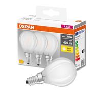 Osram Ampoule LED HomeLighting 4,2 W (équiv. 40 W) blanc chaud Ø45×84 mm 3 pièces