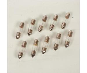 Osram Ampoule navette blanche 12V 3W 6428 SV7-8 x 10 compatible avec auto moto
