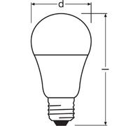 OSR 075428324 - Lampe LED STAR+ E27, 9 W, 806 lm, 2 2700 K, capteur crépusculair