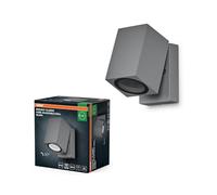 OSRAM Applique d'extérieur ENDURA Classic Cube ADJ WALL, argent, culot GU10 (max 35W), peut être équipée d'une lampe normale ou intelligente, tête orientable, protection IP44