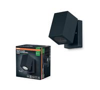 OSRAM Applique d'extérieur ENDURA Classic Cube ADJ WALL, noire, culot GU10 (max 35W), peut être équipée d'une lampe normale ou intelligente, tête orientable, protection IP44
