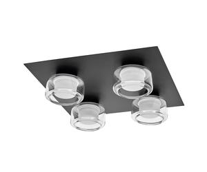 OSRAM Applique et plafonnier LED OR lame, noir, 22W, 1400lm, 3000/4000K, tem