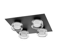 OSRAM Applique et plafonnier LED OR lame, noir, 22W, 1400lm, 3000/4000K, tem