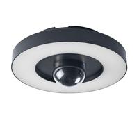 Osram Applique extérieur SMART+ + caméra, blanc chaud 3000K, boîtier en polycarbonate de haute qualité gris foncé, haut-parleur intégré, carte mémoire, technologie WiFi intelligente