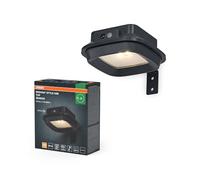 Osram Applique extérieure gris foncé, blanc chaud, 3000 K, IP44, capteur de lumière, plastique, 120 lm, 1,7 W, LED intégrée, durée de vie de 25 000 h