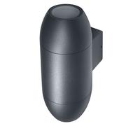 OSRAM Applique extérieure Up/Down GU10, boîtier ovale en aluminium gris foncé RA