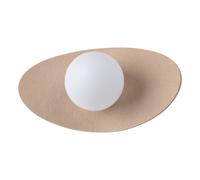 OSRAM Applique murale DECOR Pearl G9 Beige, applique murale en feutre, verre et