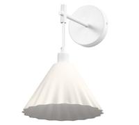 OSRAM Applique murale Decor Pulp blanche en métal et papier mâché, E14, longueur