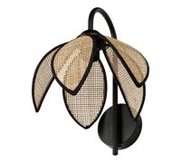 OSRAM Applique murale DECOR Rattan Lotus E27 Marron, rotin, métal, naturel, pou