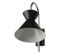 OSRAM Applique murale DECOR Waist E27 Noir, Acier, tête mobile, pour chambre mo