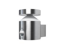 Osram Applique murale d'extérieur ENDURA Style Cylinder avec capteur 150 mm, 3 000 K, 660 lm, 6 W, design moderne en acier inoxydable, IP44 pour entrées et façades