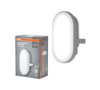 Osram Applique murale LED 6W cloison, 4000K, 420 lm, IP54, IK06, antichoc, boîtier en polycarbonate blanc, angle d'éclairage 120°, pour caves et garages
