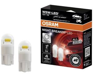 Osram Automotive 2825DWNB-2HFB Ampoule LED LED Night Breaker® W5W 1 W 12 V