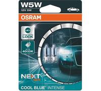 OSR 2825CBN-02B - Lampe automobile, W5W, W2,1 x 9,5 d, Cool Blue Intense, lot de 2