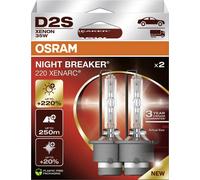 Duopack OSRAM D2S Xenarc Nuit Breaker 220 Jusqu'À +220% 4500 K Modèle 2024/25