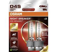 Duopack OSRAM D4S Xenarc Nuit Breaker 220 Jusqu'À +220% 4400 K Modèle 2024/25