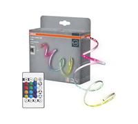 OSRAM Bande LED FLEX AUDIO 3M VR RC, blanche, 10 W, 120 lm, lumière blanche chaude, récepteur sonore intégré, capteur de couleur RVB, télécommande, longue durée de vie, installation facile, indice de