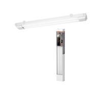 OSRAM Barre lumineuse LED 600 mm, 25 W, 3 000 K, blanc chaud, 2 300 lm, boîtier en acier, diffuseur en polycarbonate, IP20 pour montage au plafond et au mur