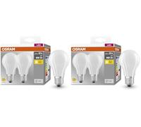 Osram Base Classic A GLFR 60 lampe à LED avec base E27, forme de piston, double pack, 6,5 W, 806lm, 2700k, lumière blanche chaude, développement à faible chaleur, longue durée de vie (Lot de 2)