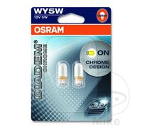 OSRAM Blister 2 lampes à ampoule 12V 5W W2.1X9.5D DIADEM CHROME