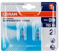 Osram Blister Ampoule Halogène Superstar Capsule Plastique 35 W GY6.35 Transparent Lot de 2