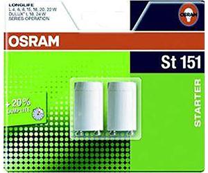 Osram Blister Starter Verre 22 W Blanc Lot de 2