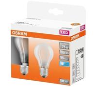 OSRAM Ampoule LED | Culot: E27 | Blanc froid | 4000 K | 7,50 W | équivalent à 75 W | dépolie | LED Retrofit CLASSIC A