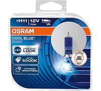 OSRAM Cool Blue Boost H11, Halogen Headlight Lamp, 62211Cbb-Hcb, 12 V Passenger Car, Duobox (2 Units), Offroad-Only