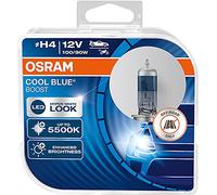 OSRAM COOL BLUE BOOST H4, halogen headlight lamp, 62193CBB-HCB, 12 V passenger car, duobox (2 units)