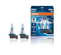 Osram COOL BLUE INTENSE H11, +100% plus lumineux, jusqu'à 5000K, lampe halogène, look LED, duo box (2 lampes)