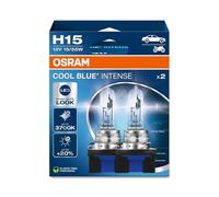 Duobox OSRAM H15 12V 15/55W Cool Bleu Intense Nextgen. 3700 K Jusqu'À +100%