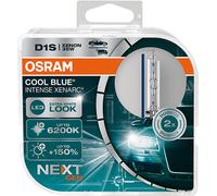 Osram XENARC COOL BLUE INTENSE D1S, +150% plus lumineux, jusqu'à 6 200K, ampoule de phare xénon, look LED, duo box (2 lampes) 66140CBN-HCB Blanc