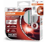 Osram D3S XENARC NIGHT BREAKER LASER +200% 35W 42V PK32d-5 2 Pièces