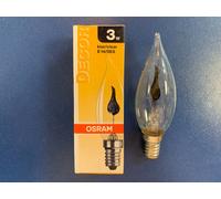 OSRAM DÉCOR B FLICKER 3 CLAR 240V 3W E14 240 VOLT