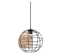 OSRAM DECOR Cage Globe Pendant Suspension, E27, non gradable, IP20, rotin/métal,