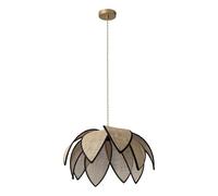 OSRAM Decor Rattan Lotus suspension 480mm E27 Marron, rotin, métal, naturel, pou