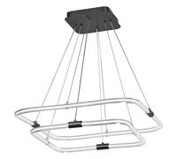 OSRAM Decor Tetragon Suspension à 2 éléments en polycarbonate incurvé avec LED e