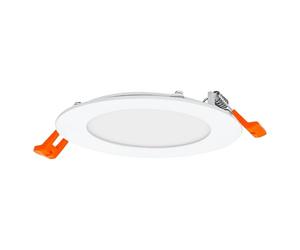 Osram Downlight Slim 120mm, spot encastrable LED, 8W, blanc neutre 4000K, 550 lumens, design fin, IP20, installation facile pour salons et cuisines (Lot de 6)