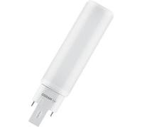 OSRAM DULUX D/E 18 Ampoule LED pour culot G24Q-2 - 7 watt - 700 lumen - blanc chaud (3000K) - orientable - en remplacement de l'ampoule Dulux conventionnelle 18W} blanc G
