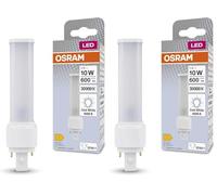 Osram Dulux LED D10 EM, G24D-1, 5W, 600LM, 4000K, éclairage ciblé grâce au capuchon d'extrémité rotatif, remplacement de LED pour les lampes lumineuses compactes classiques avec G24D-1 de base G24D-1