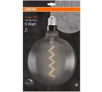 OSRAM Edition 1906 Globe 200mm LED clair filament var SMOKE 5W=12 E27 chaud Neutre G