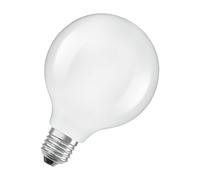 OSRAM en forme de globe classique, avec filament LED décoratif au design givré, classe d'efficacité énergétique A, E27, 5 W, 1055 lm, 4000 K, blanc froid. Sans échauffement, 100% lumière immédiatement
