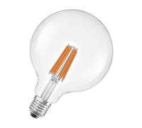 Osram en forme de globe classique, avec filament LED décoratif, classe d'efficacité énergétique A, E27, 2,2 W, 470 lm, 2700 K, blanc chaud. Sans échauffement, 100% d'éclairage immédiat.