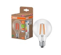 Osram en forme de globe classique, avec filament LED décoratif, classe d'efficacité énergétique A, E27, 5 W, 1055 lm, 4000 K, blanc froid. Sans échauffement, 100% d'éclairage immédiat.